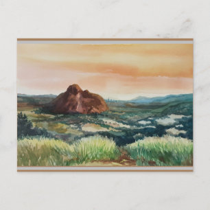 Glasshouse Mountains View Announcement Postcard