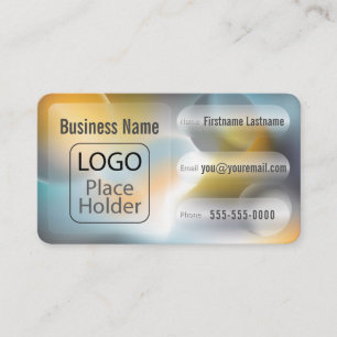 Glassmorphism Planets Bold Business Card