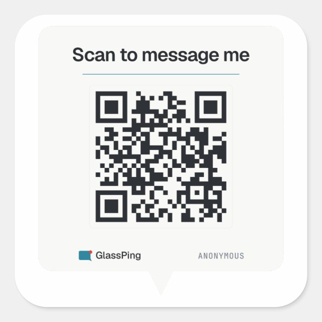 GlassPing Sticker (Front)