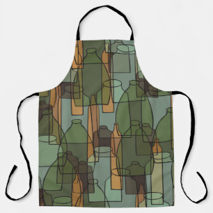 Glassware Galore: Vintage Bottle Pattern Apron