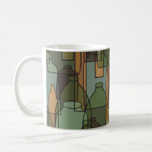 Glassware Galore: Vintage Bottle Pattern Coffee Mug