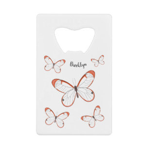Glasswing butterfly cartoon illustration
