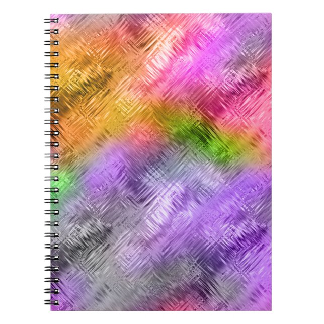 Glassy Ametrine Purple Texture Notebook (Front)
