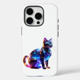 Glassy Colourful Cat iPhone 16 Pro Case
