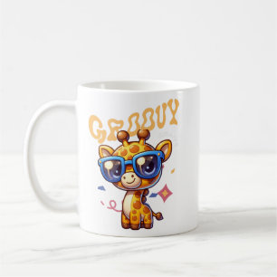 Glassy Dog Cute Character Art Coffee Mug