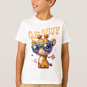 Glassy Dog Cute Character Art T-Shirt