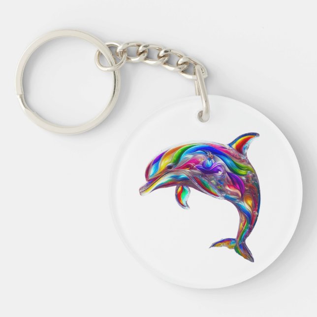Glassy Dolphin Key Ring (Front)