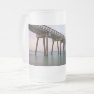 Glassy Waters Panama City Beach Pier Frosted Mug