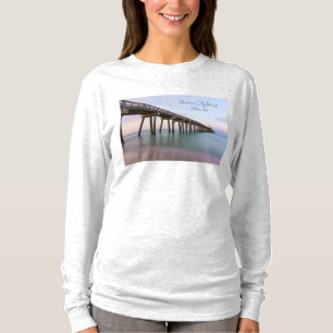 Glassy Waters Panama City Beach Pier Long Sleeve T-Shirt