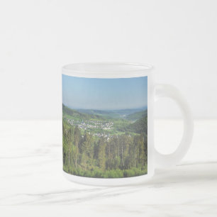 Glastasse Landscape in Siegerland Frosted Glass Coffee Mug