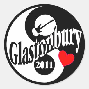 Glastonbury Classic Round Sticker