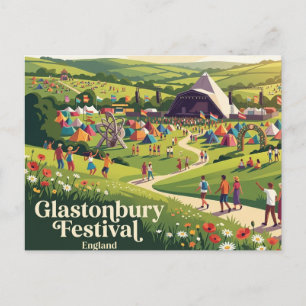 Glastonbury Festival Somerset, England Postcard