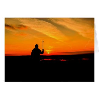 Glastonbury Sunrise Card