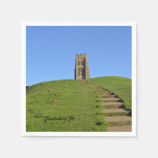 Glastonbury Tor Somerset England Photo Napkin
