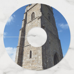 Glastonbury Tor Tower Paper Wine Glass Tags