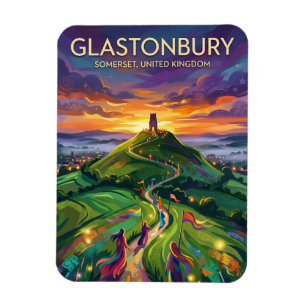 Glastonbury United Kingdom Magnet