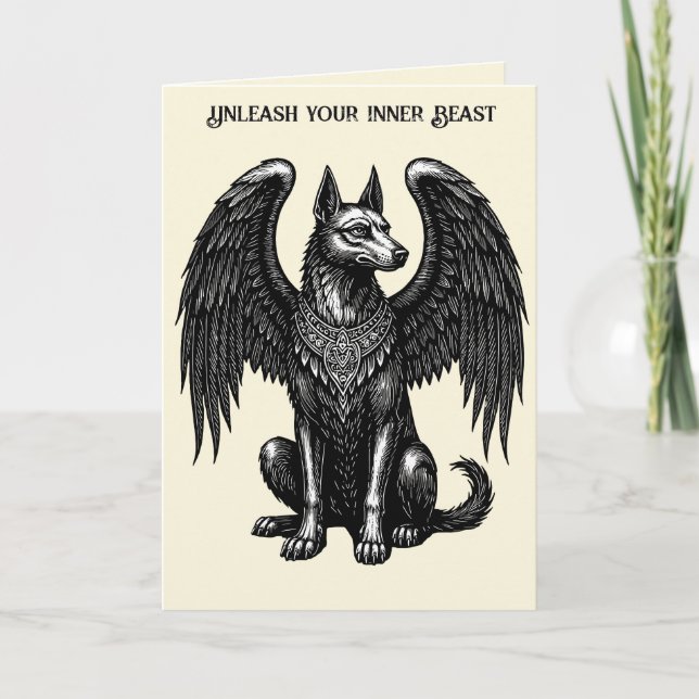 Glasya Goetic Wings, Fierce Heart Card (Front)