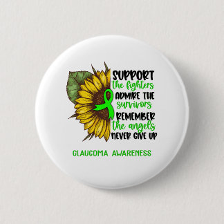 Glaucoma Awareness Ribbon Support Gifts 6 Cm Round Badge