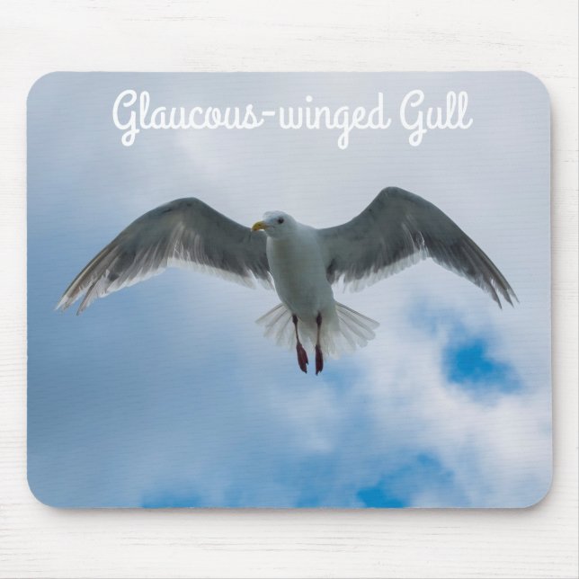 Glaucous-Winged Gull Mouse Mat (Front)