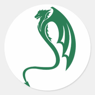 Glaurung the Green Dragon Classic Round Sticker