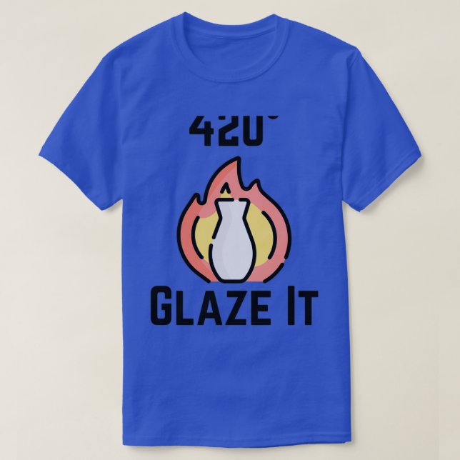 Glaze It Pottery Ceramics Clay 2 T-Shirt (Design Front)