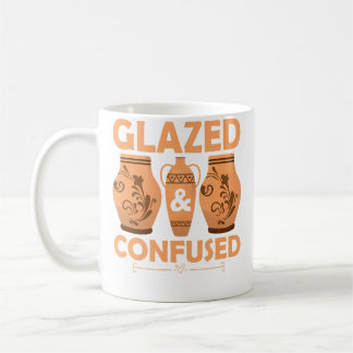 Glazed  Confused Ceramics Artist Pottery Coffee Mug
