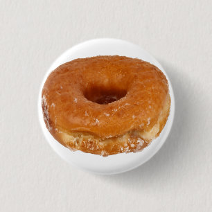 Glazed Doughnut 3 Cm Round Badge