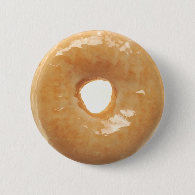 Glazed Doughnut 6 Cm Round Badge (Front)