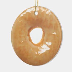 Glazed Doughnut Ceramic Tree Decoration