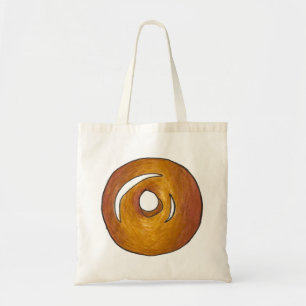 Glazed Doughnut Doughnut Breakfast Tote Bag