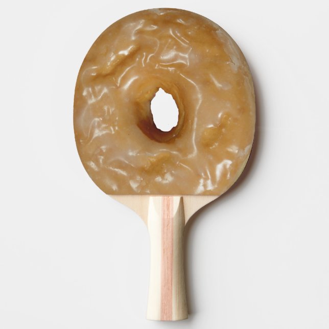 Glazed doughnut ping pong paddle (Front)