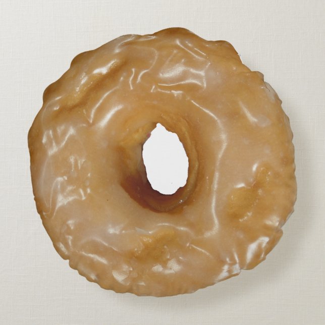 Glazed doughnut round cushion (Back)