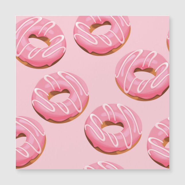 Glazed Doughnuts Seamless Background (Front)