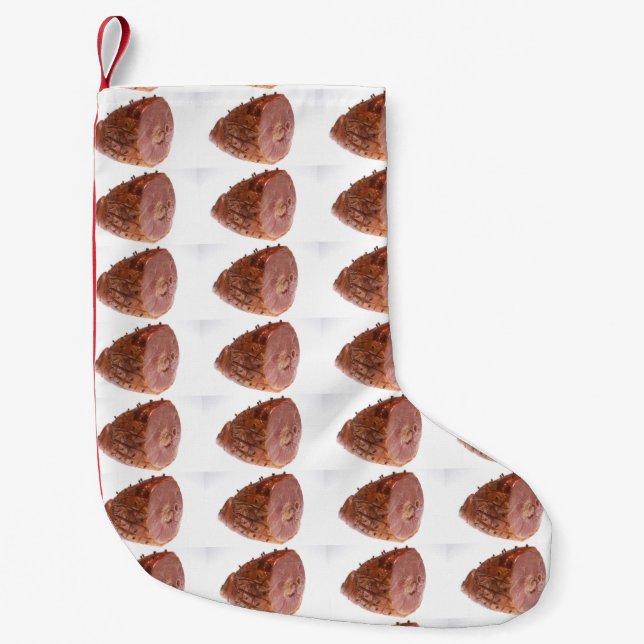Glazed Ham Small Christmas Stocking (Front)