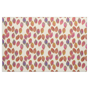 Glazed Leaves in Sunshine Fabric
