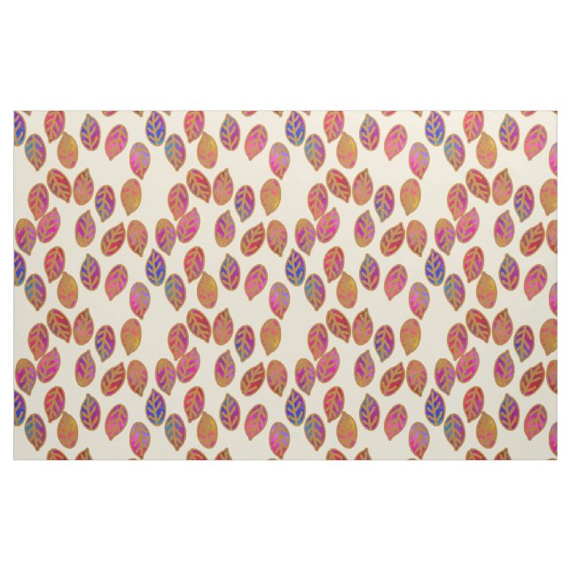 Glazed Leaves in Sunshine Fabric (Fat Quarter)