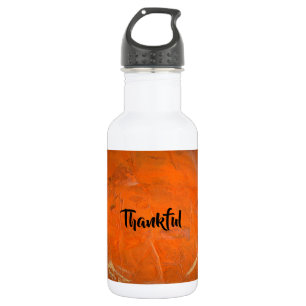 Glazed Terra Cotta Thankful 532 Ml Water Bottle