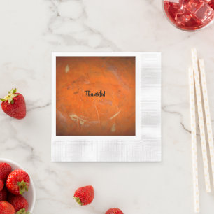 Glazed Terracotta Thankful Napkin