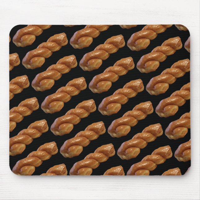 Glazed Twist Doughnut Mouse Mat (Front)