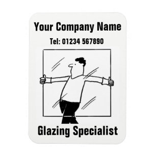 Glazier, Glass and Glazing Magnet
