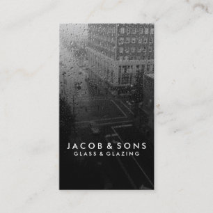 Glazier Glazing Glass Work Business Card