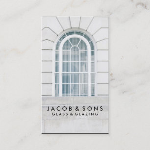 Glazier Glazing Glass Work Business Card