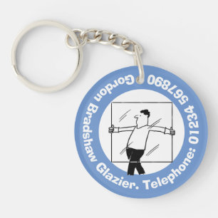 Glazier Window Repairs Company Design. Key Ring