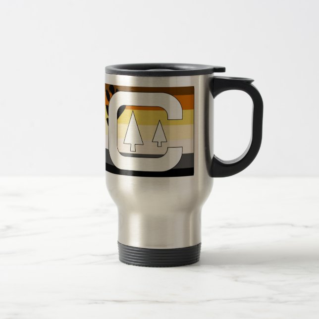 GLBT Bear Pride Camping Travel Mug (Right)