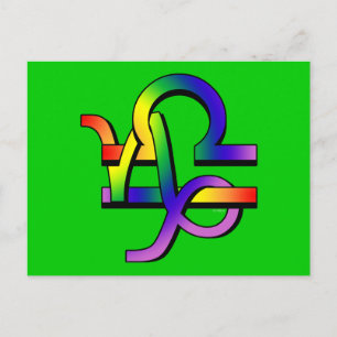 GLBT Capricorn & Libra Postcard