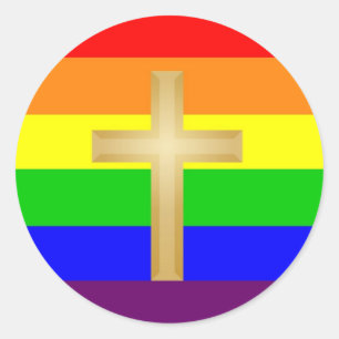 GLBT Christian Pride Classic Round Sticker