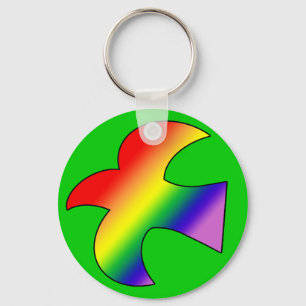 GLBT Dove Key Ring