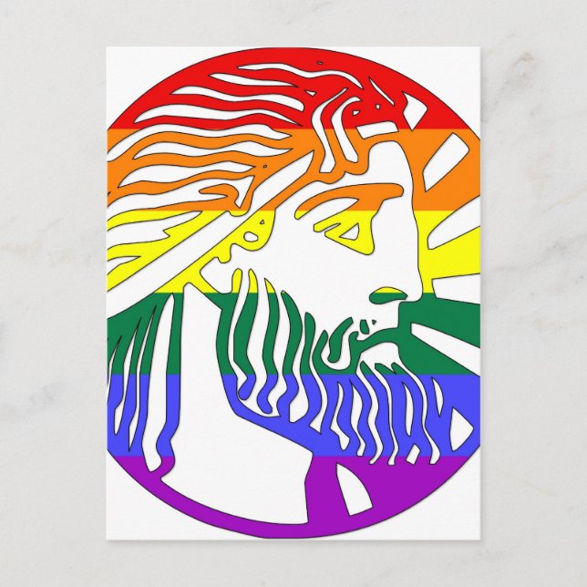 GLBT Mythological God Postcard (Front)