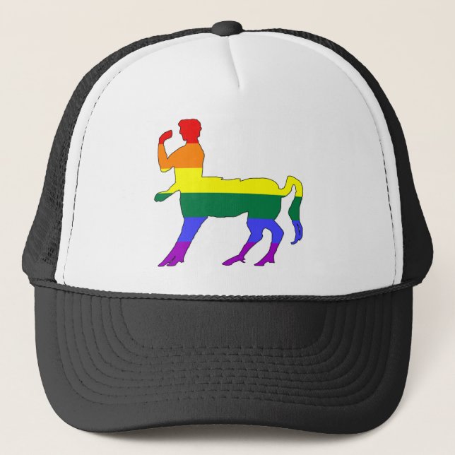 GLBT Pride Centaur #2 Trucker Hat (Front)