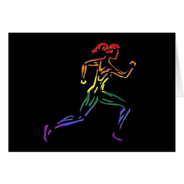 GLBT Pride Female Runner (Front Horizontal)